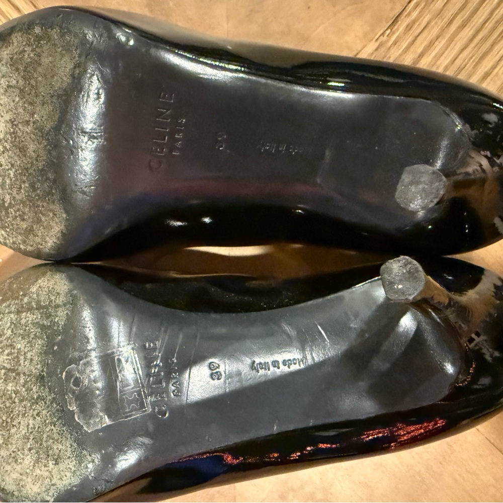Celine Black Patent Leather Heels - Picture 4 of 5